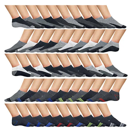 10-Pairs: Men's Active Low-Cut Ankle Socks