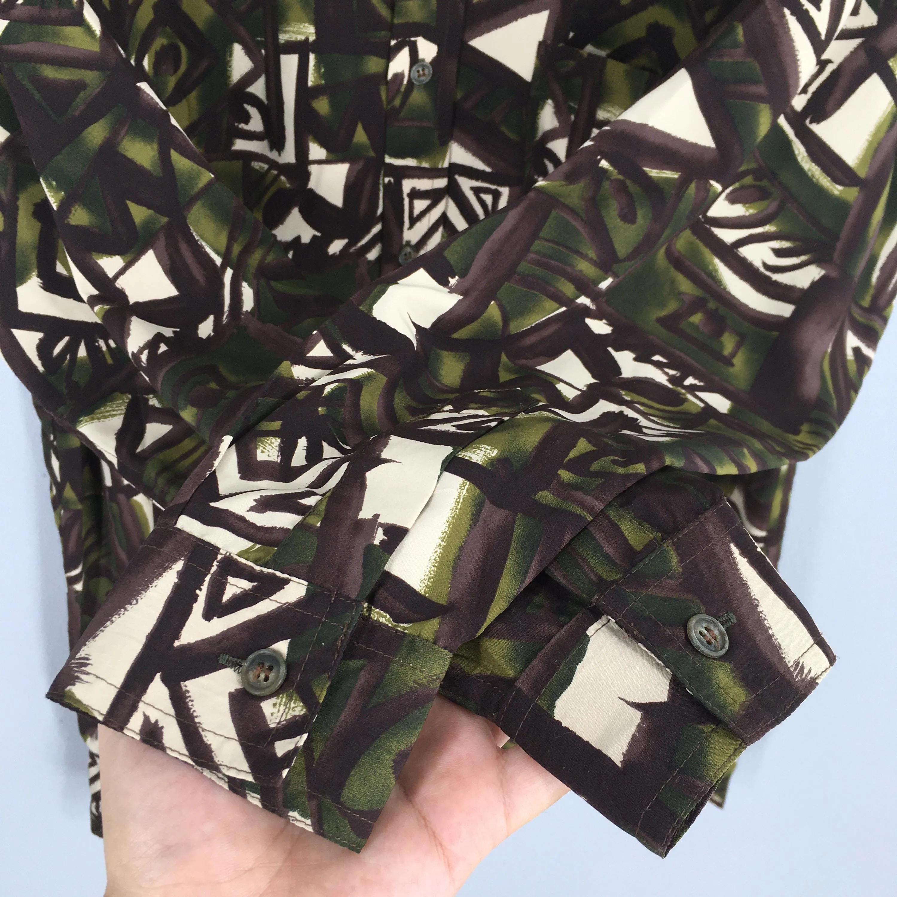 Abstract Geometrical Pattern Shirt Small