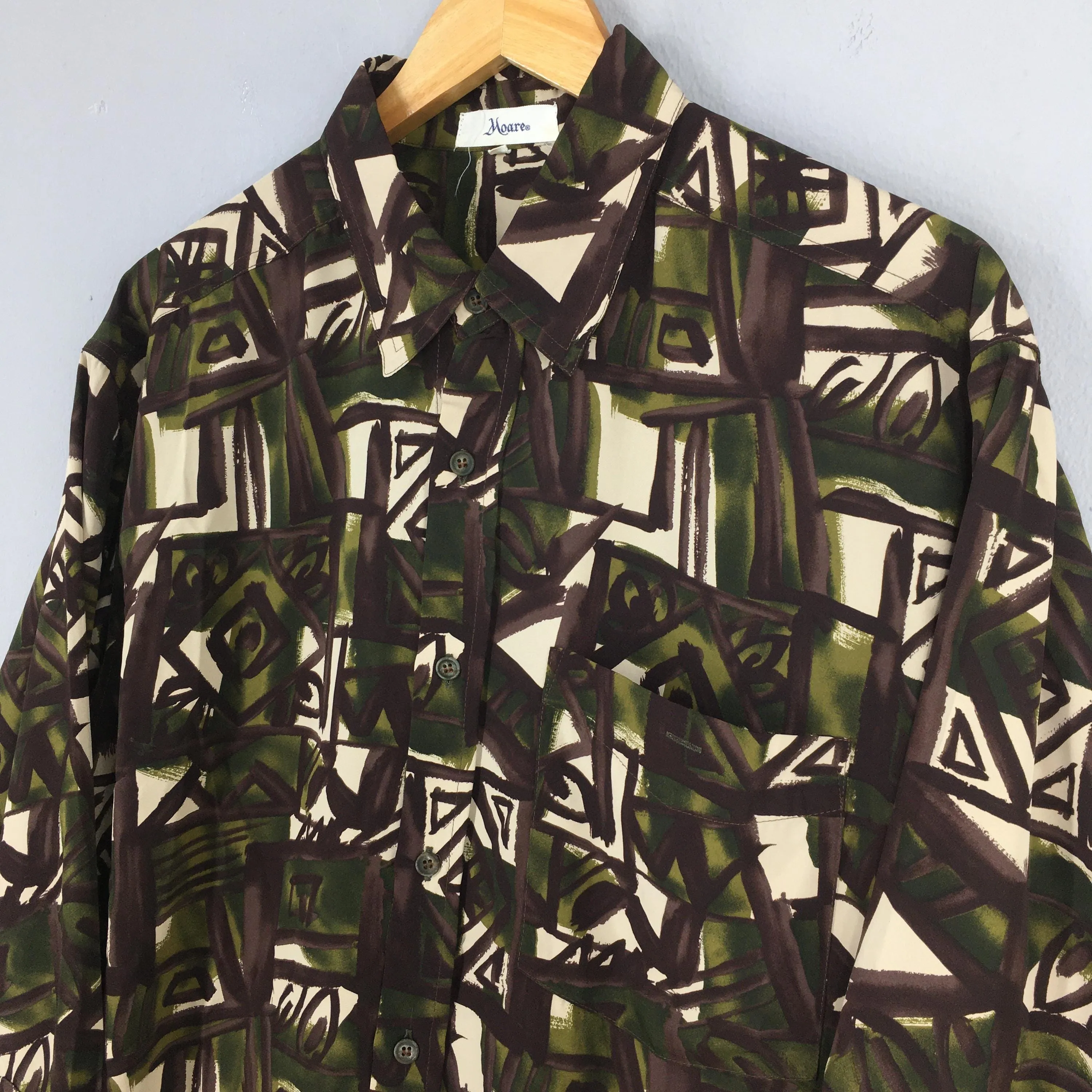 Abstract Geometrical Pattern Shirt Small
