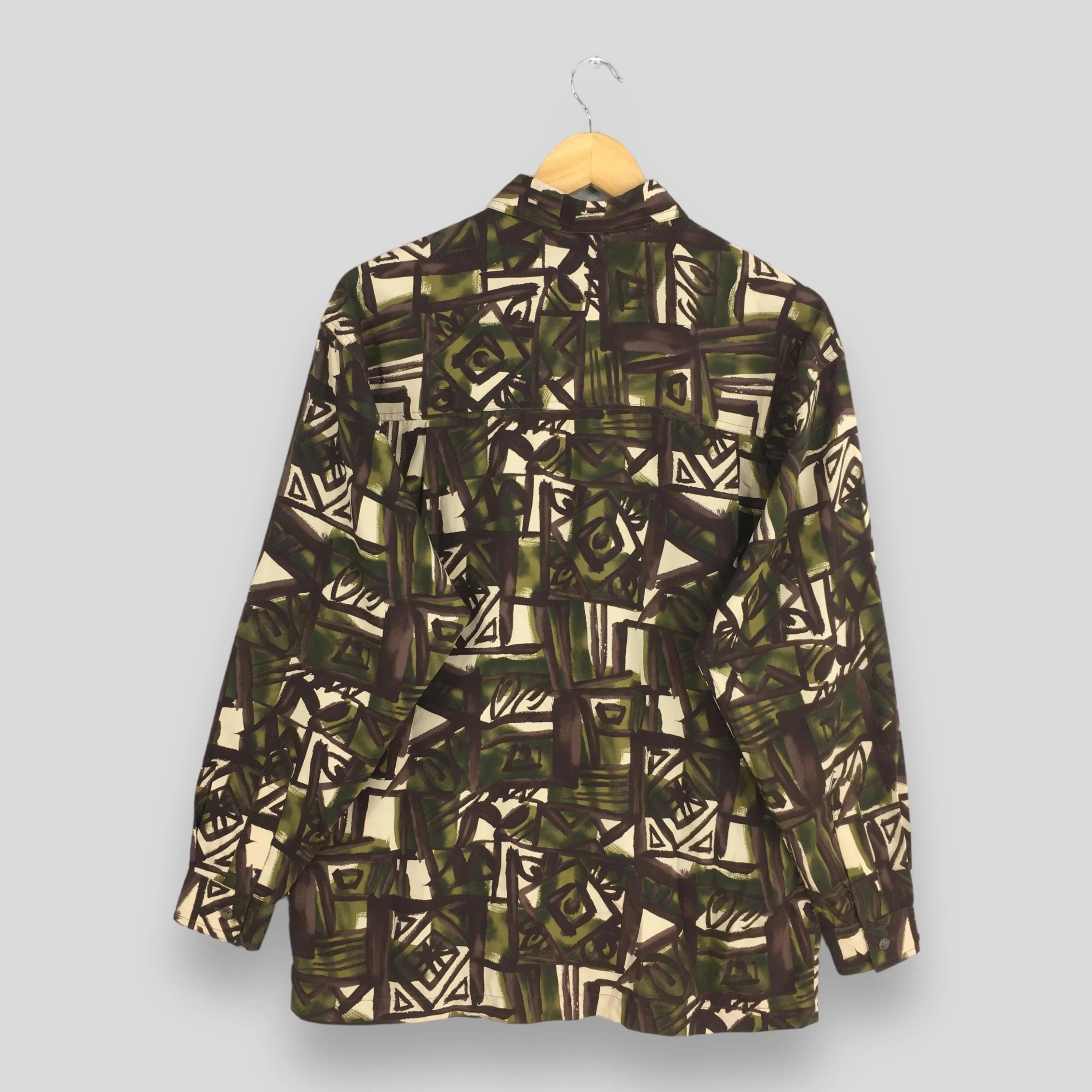 Abstract Geometrical Pattern Shirt Small