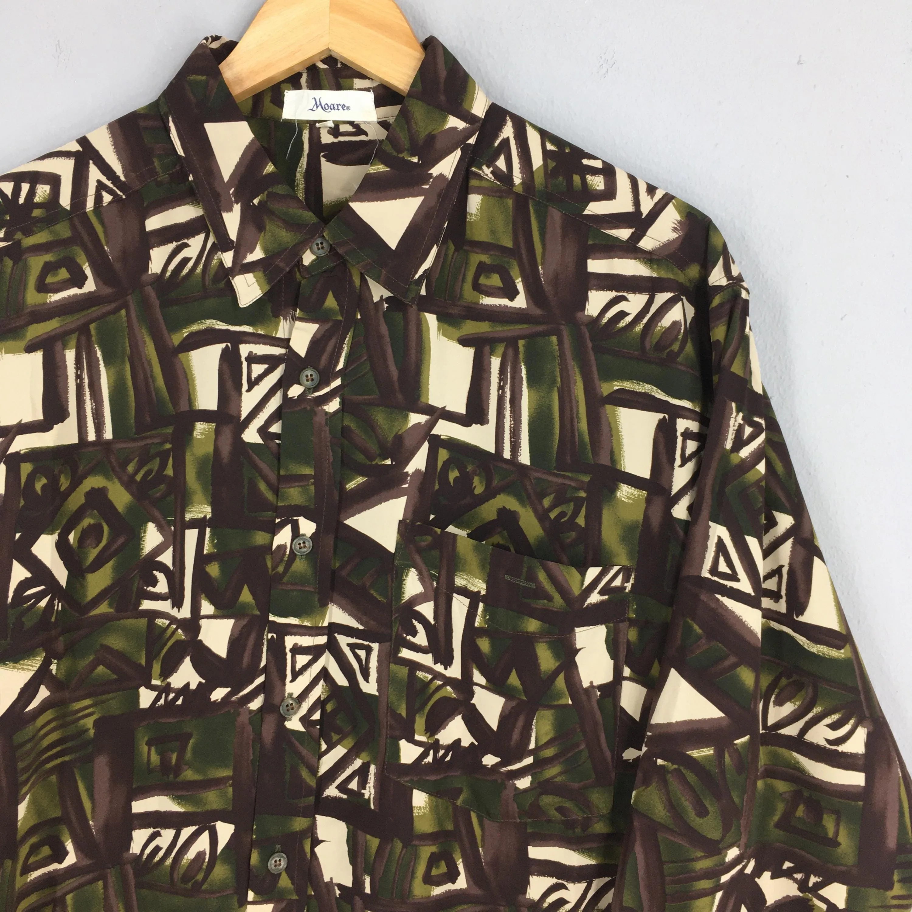 Abstract Geometrical Pattern Shirt Small