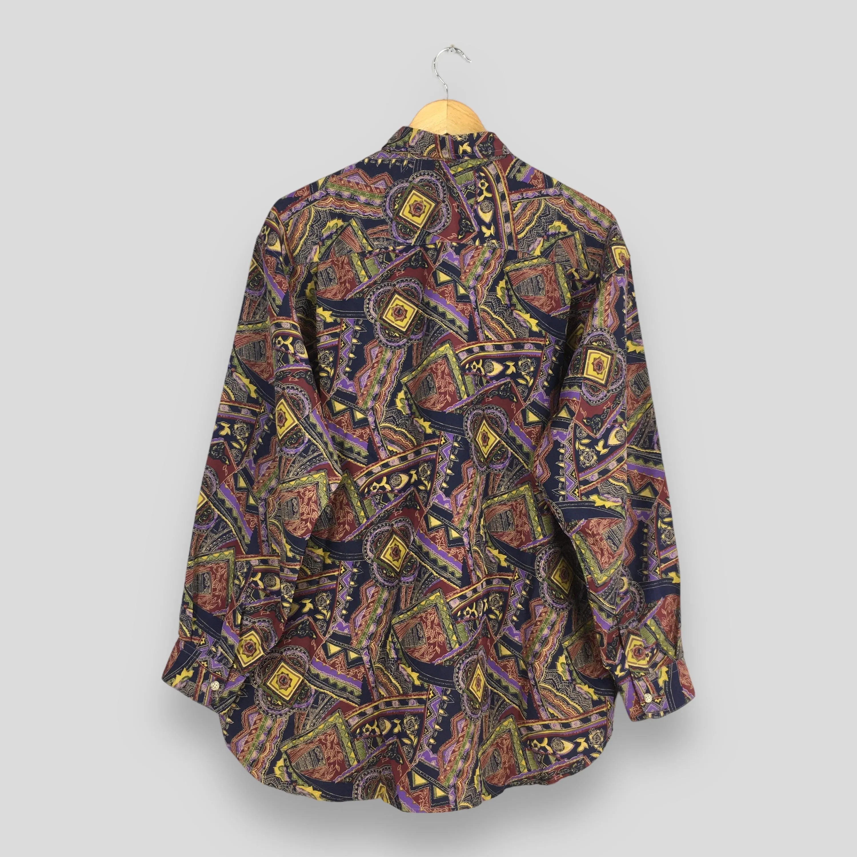 Abstract Paisley Shirt Casual Large