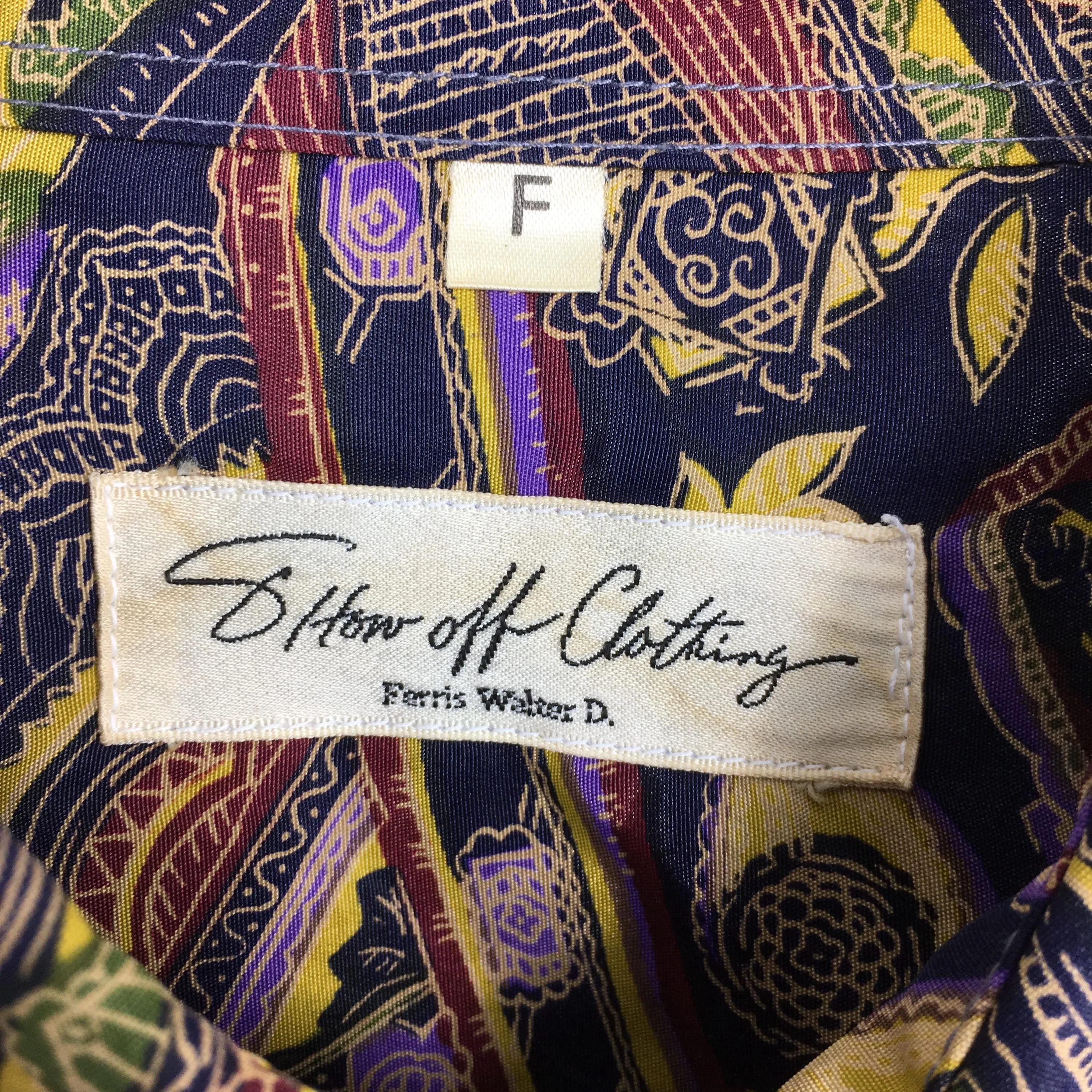 Abstract Paisley Shirt Casual Large