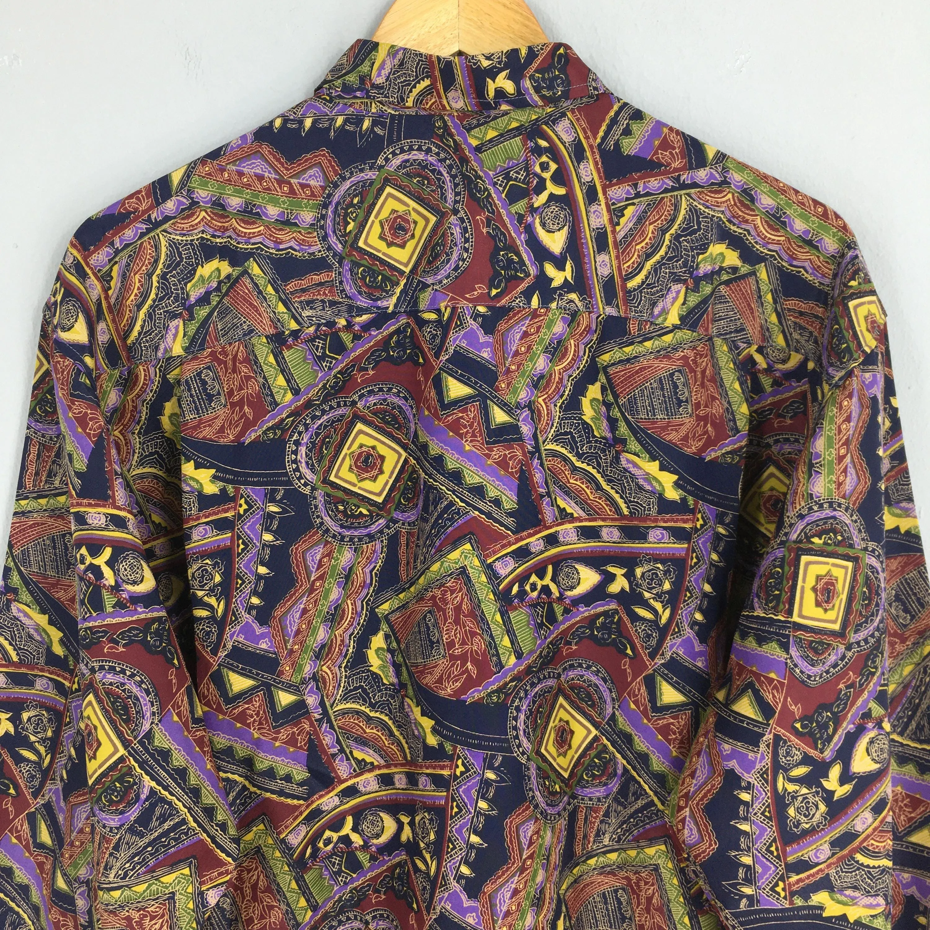 Abstract Paisley Shirt Casual Large