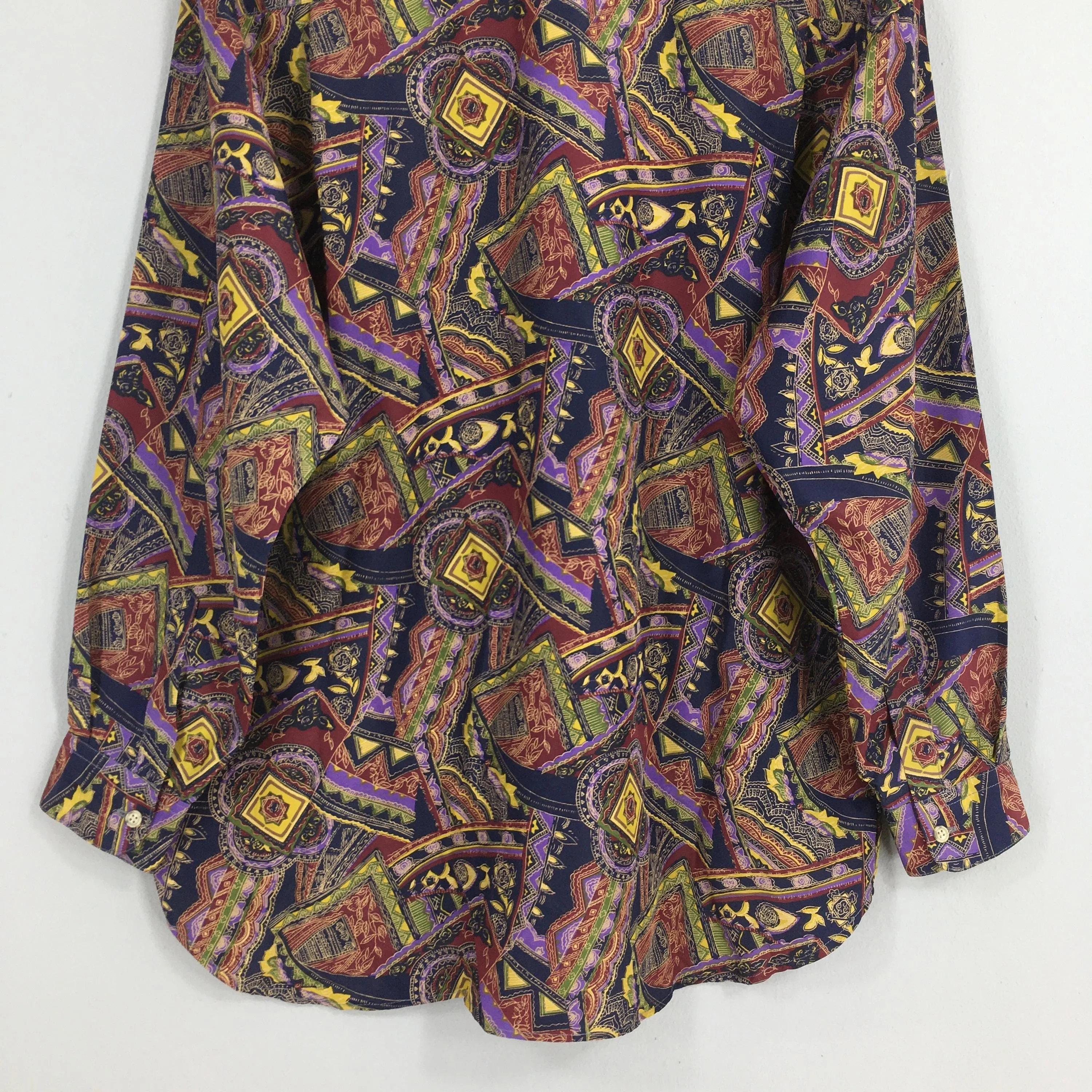 Abstract Paisley Shirt Casual Large
