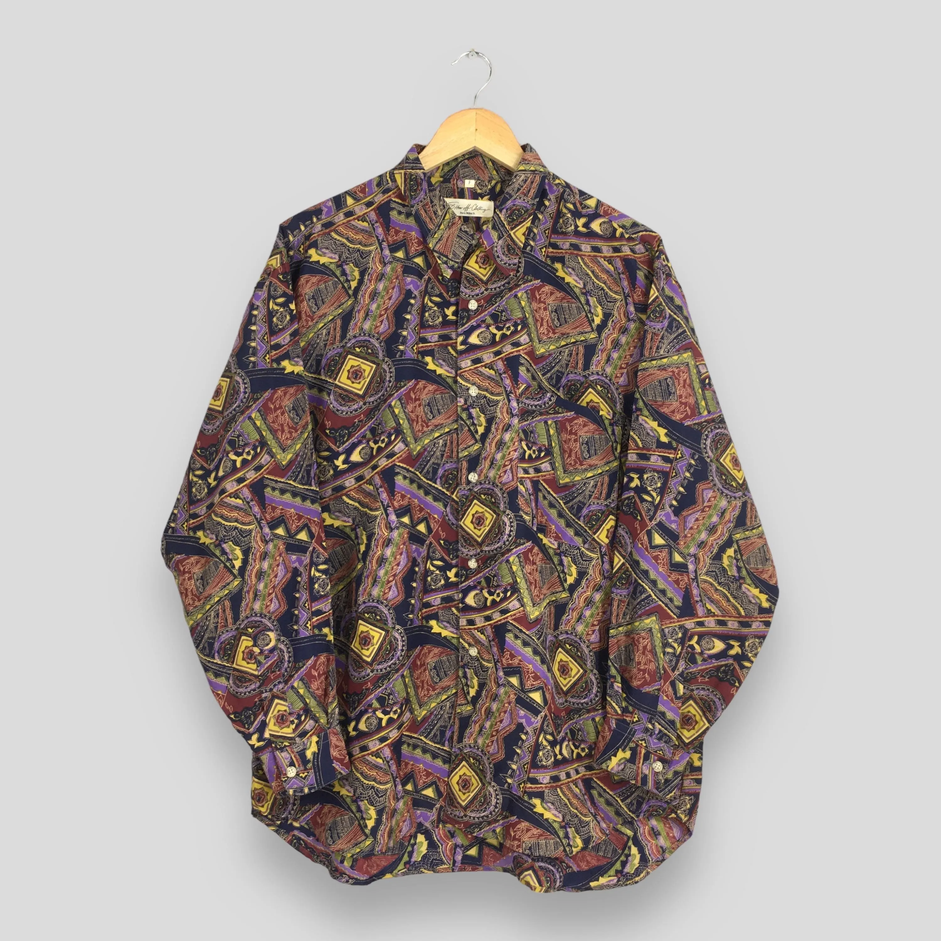 Abstract Paisley Shirt Casual Large