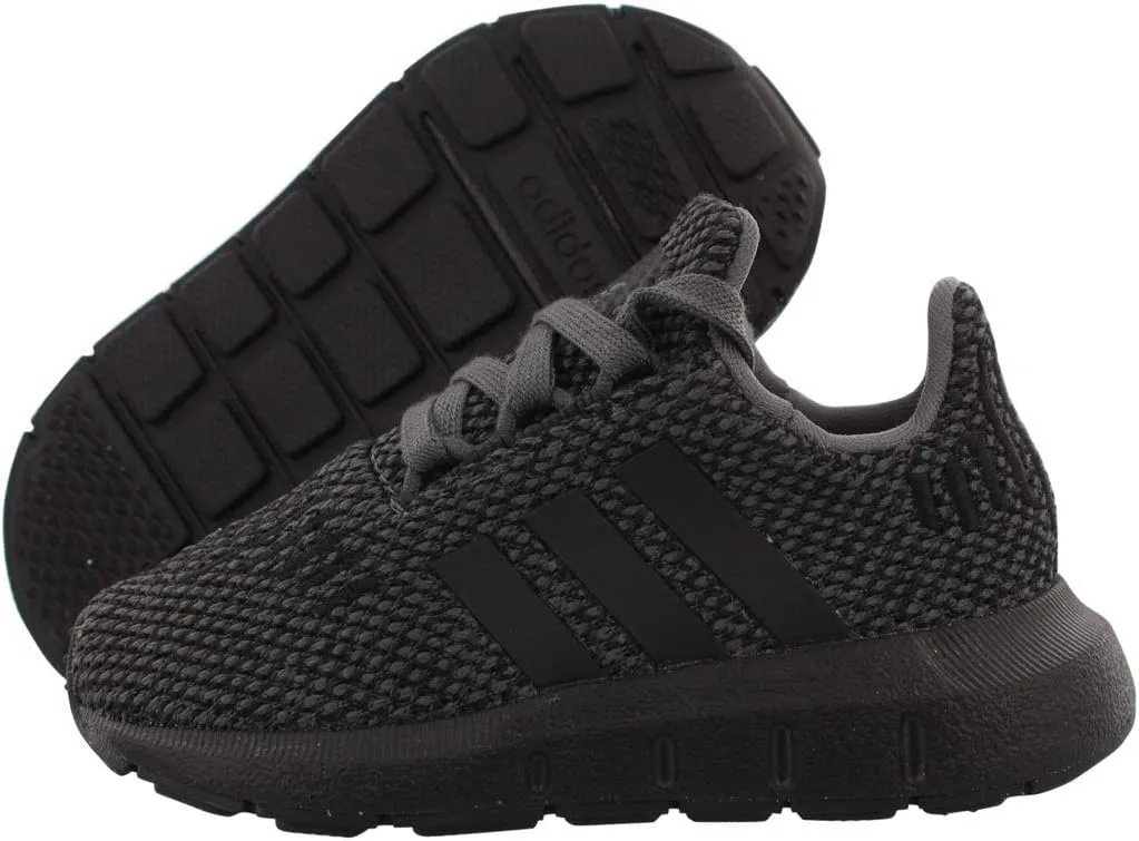 adidas Originals Kids Baby Boy's Swift Run (Toddler) Grey/Black/Black 5 Toddler