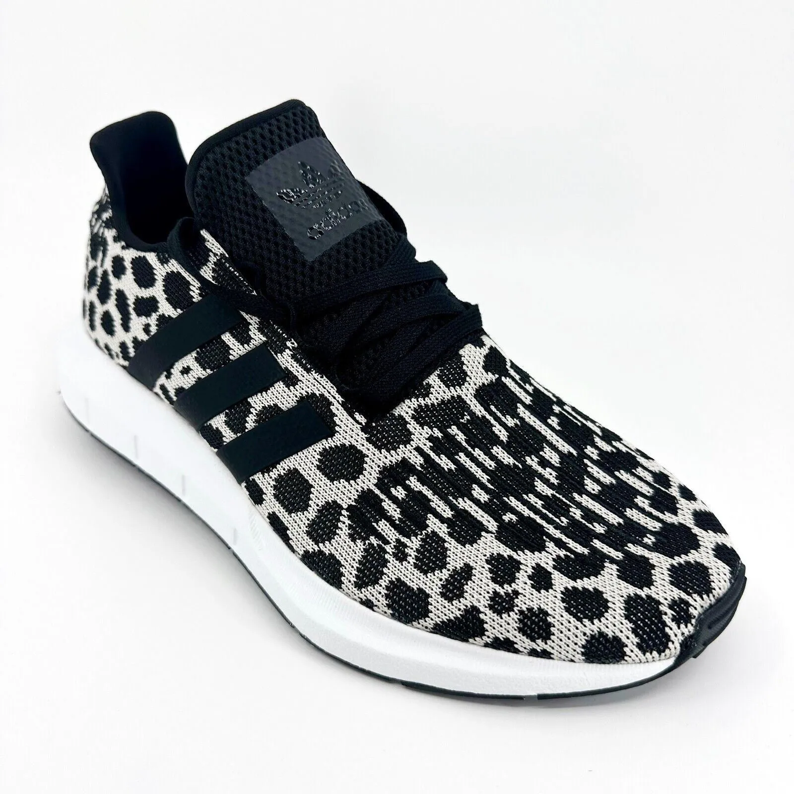 Adidas Originals Swift Run Leopard Black White Womens Running Shoes BD7962