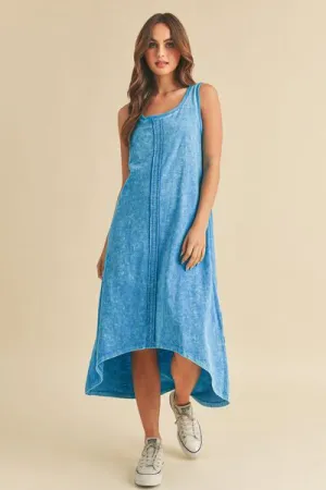Aemi   Co High-Low Hem Scoop Neck Midi Tank Dress