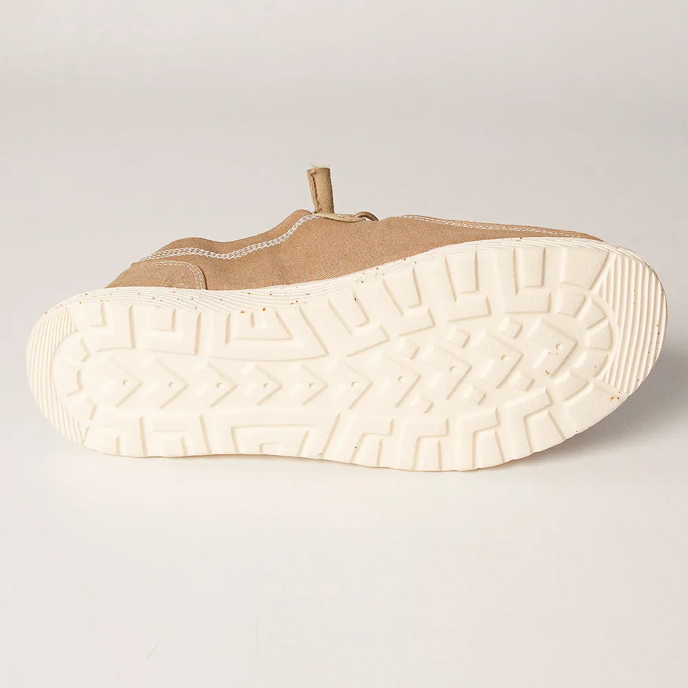 American Darling ADFT133BR6 Hand tooled carved genuine leather trim lightweight shoe footwear slip on