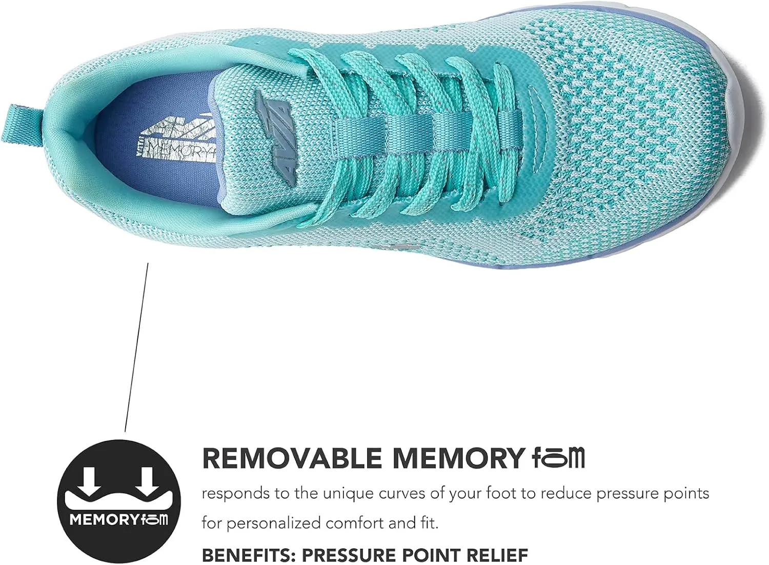 Avia Dive Lightweight Running Sneakers for Women with Memory Foam - Black, Red, & Blue