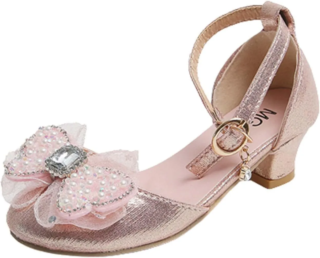 Baby Girl Children's Sandals Shoes Rhinestone Decoration Princess Slip On Shoes Casual Buckle Summer Sandals Party S-84 Pink 3