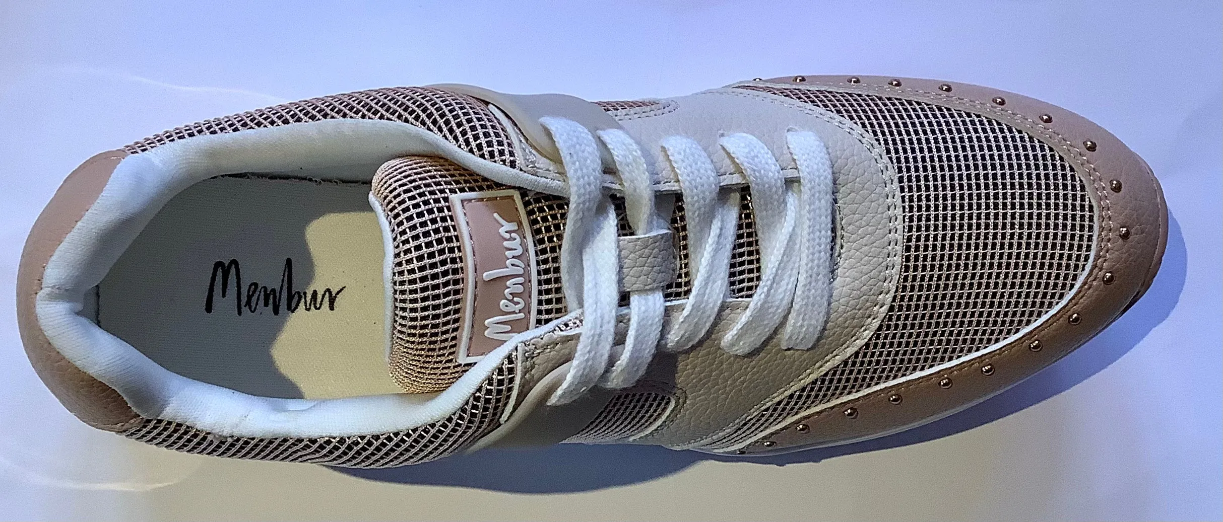 Blush & Sand heeled Trainers- Menbur