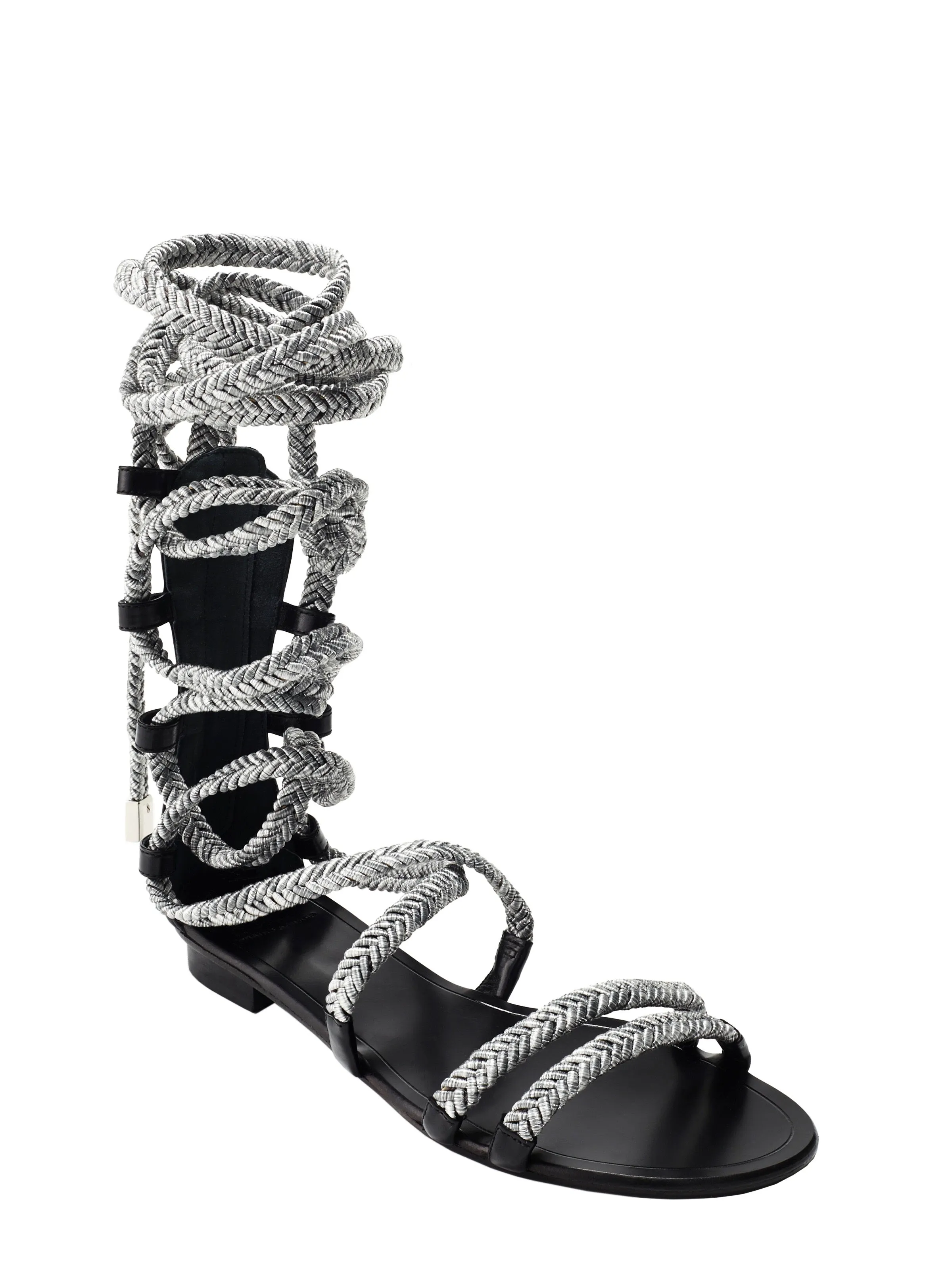BRENNA BLACK & SILVER SANDALS