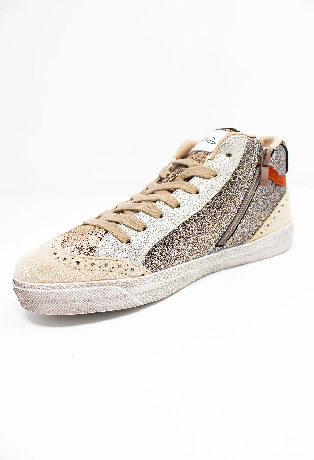 Bronze Metallic Trainers