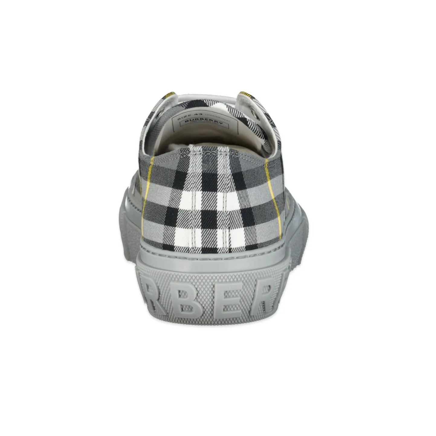 Burberry 'Jack Low' Check Trainers Grey