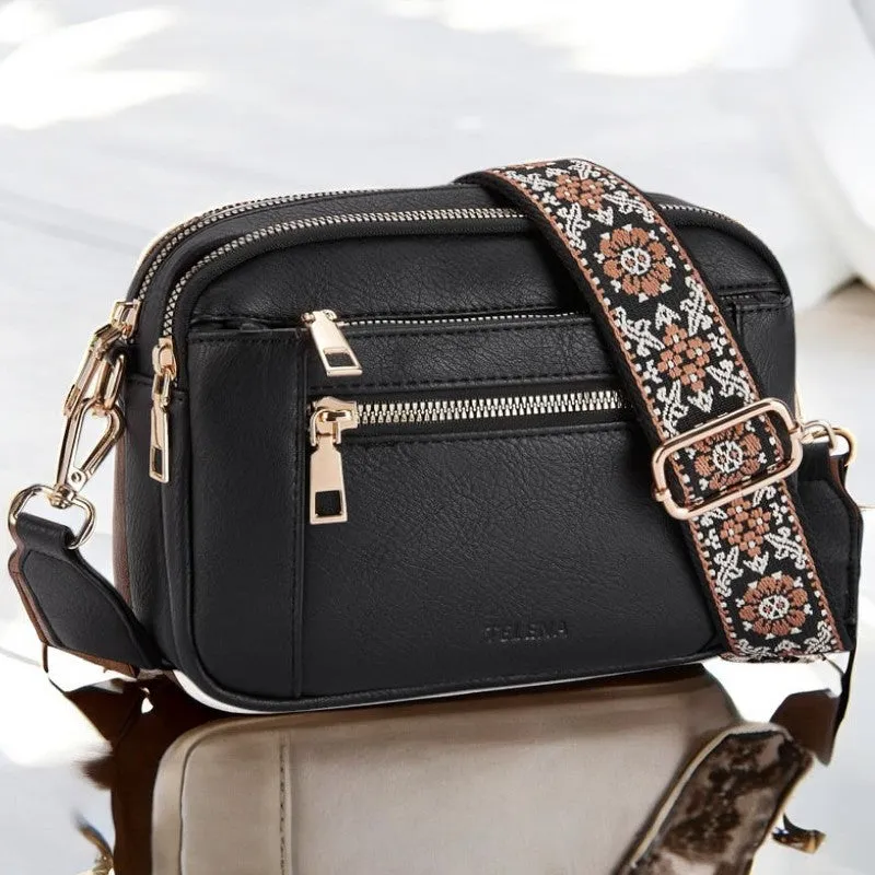 Camilla Refined Leather Shoulder Bag