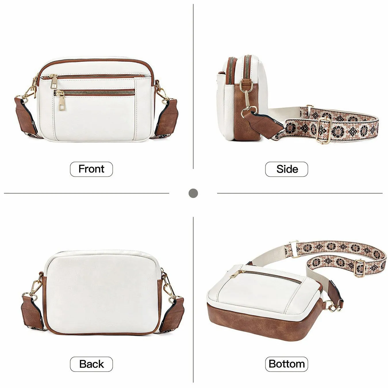 Camilla Refined Leather Shoulder Bag