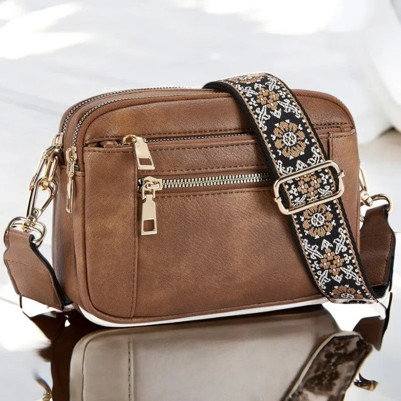Camilla Refined Leather Shoulder Bag