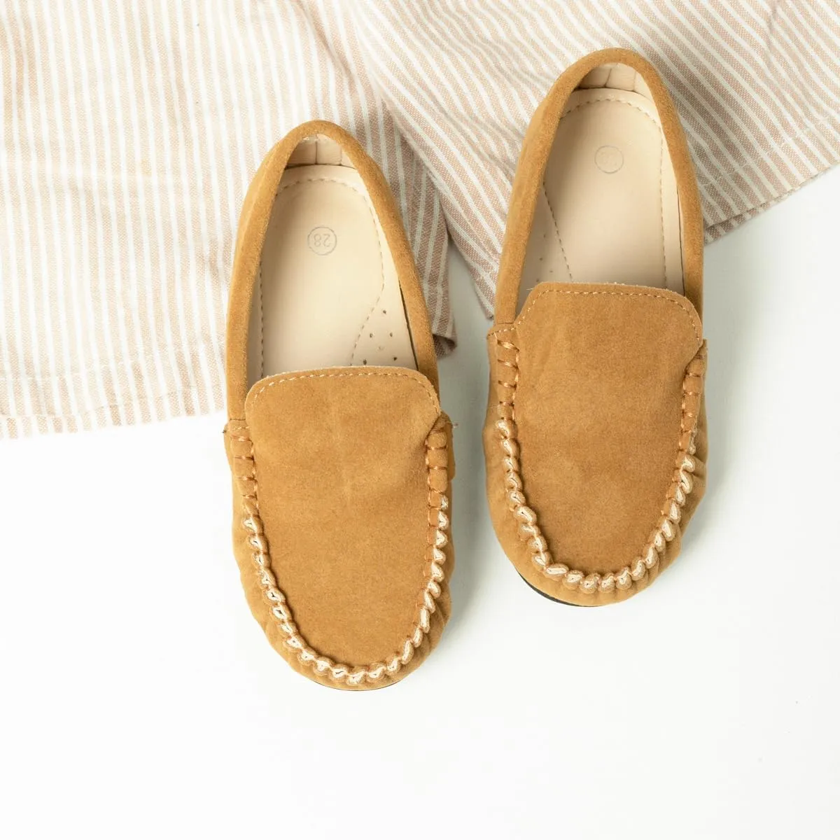 CENCIRILY Toddler Boys Girls Loafers Soft Slip On Little Kid Oxford Dress Flats Casual Boat Shoes School Uniform Moccasin Walking Shoes