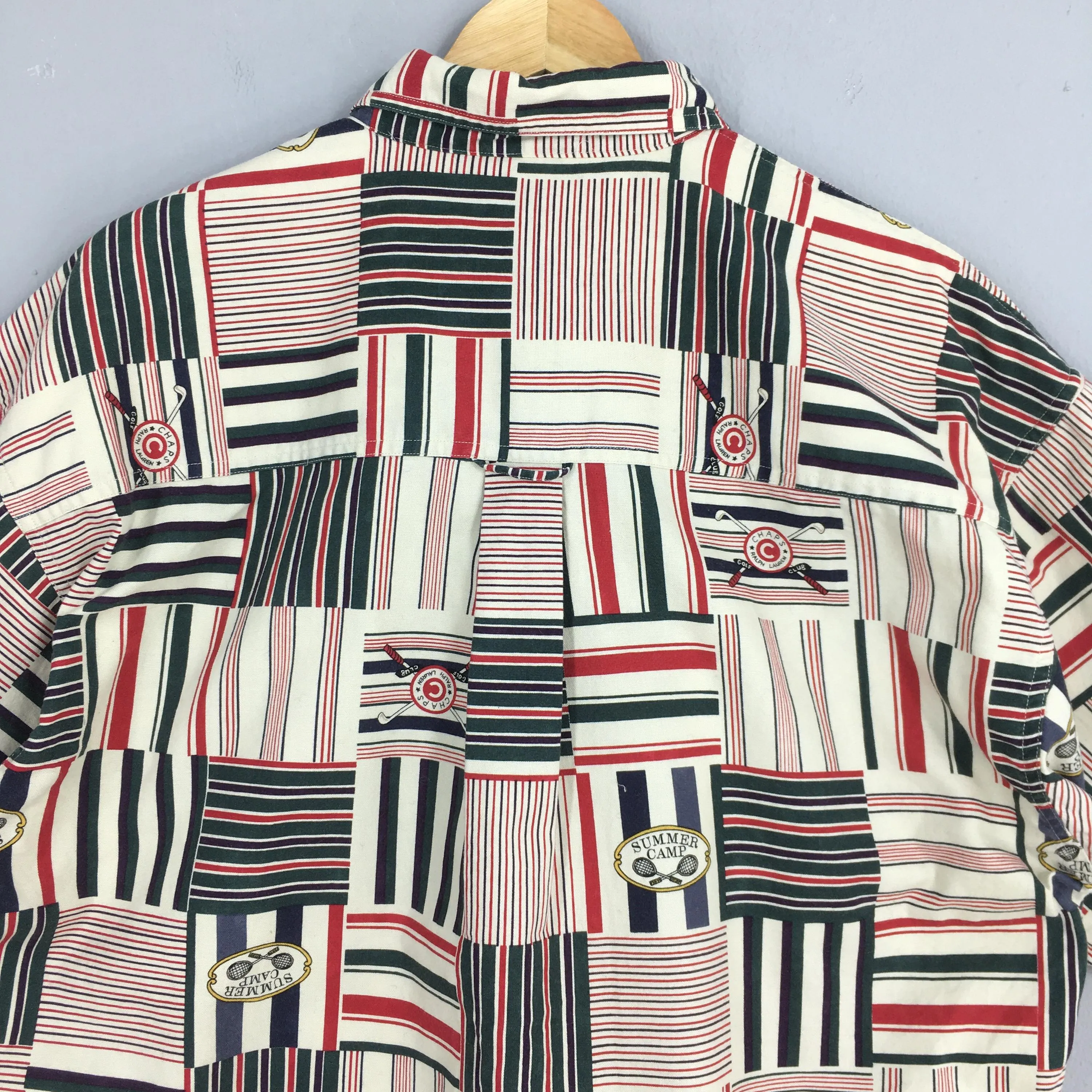 Chaps Ralph Lauren Patchwork Plaid Shirt Large