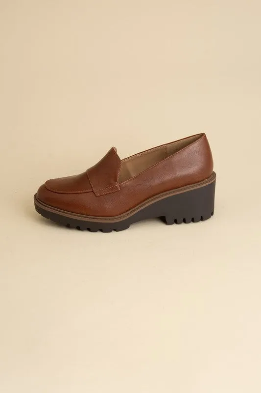 Chunk Heel Smart Loafers