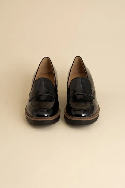 Chunk Heel Smart Loafers