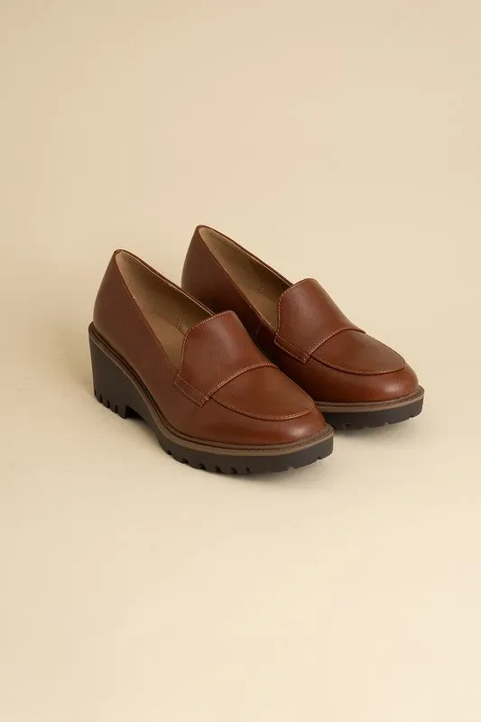 Chunk Heel Smart Loafers