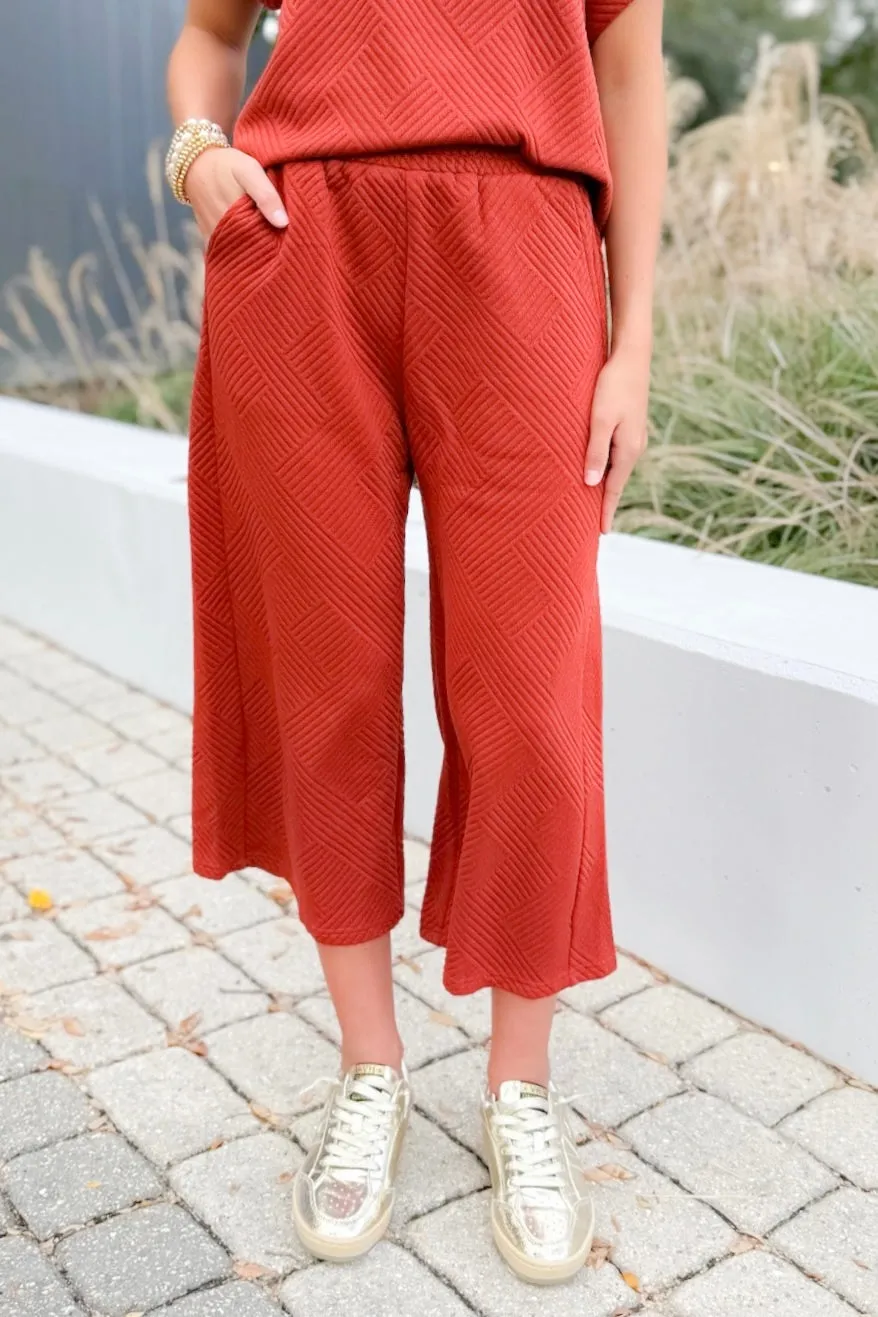 Closer Than Ever Quilted Cropped Pants