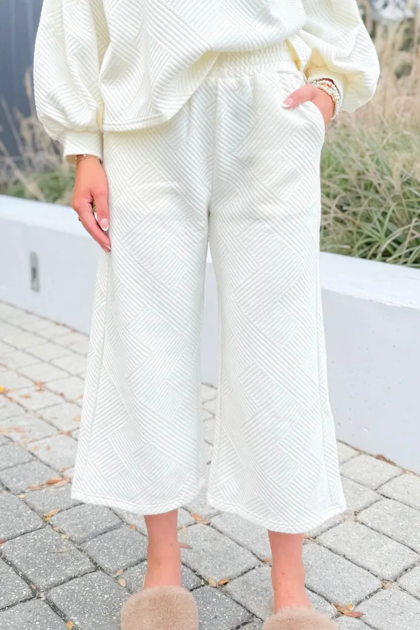Closer Than Ever Quilted Cropped Pants