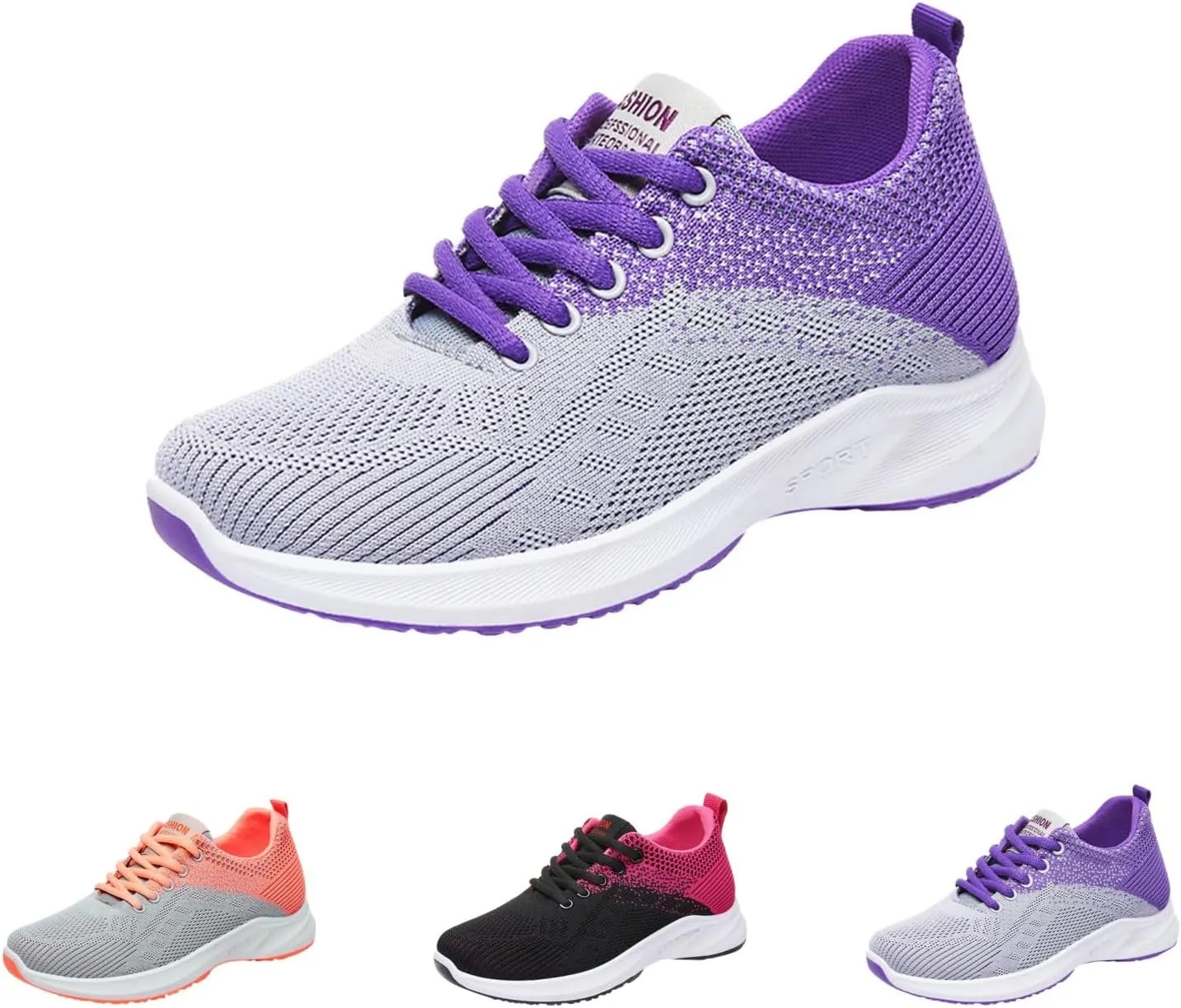 Comfortwear Ortho Shoes for Women Lightweight Slip On Running Walking Shoes Sports Fashion Training Sneakers