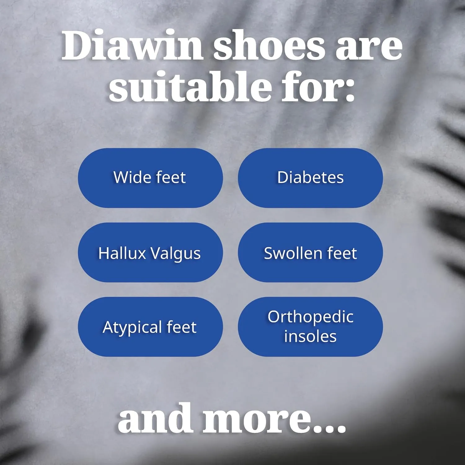 diawin Wide Shoes for Men  Wide Toe Box, Smooth Interior, Breathable Design, Extra Depth  Perfect for Hallux, Sensitive, Swollen, or Diabetic Feet, Lightweight Shoes