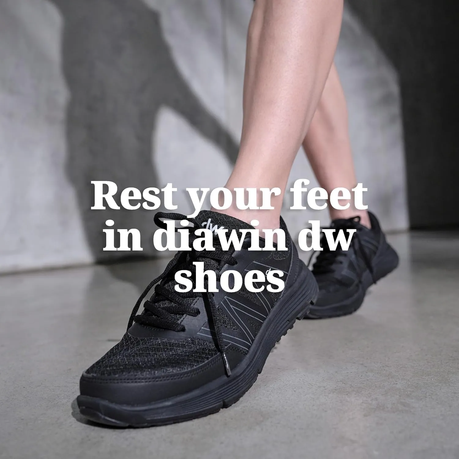 diawin Wide Shoes for Men  Wide Toe Box, Smooth Interior, Breathable Design, Extra Depth  Perfect for Hallux, Sensitive, Swollen, or Diabetic Feet, Lightweight Shoes