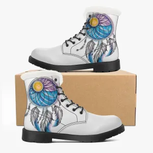 Dream Catcher Faux Fur Leather Boots