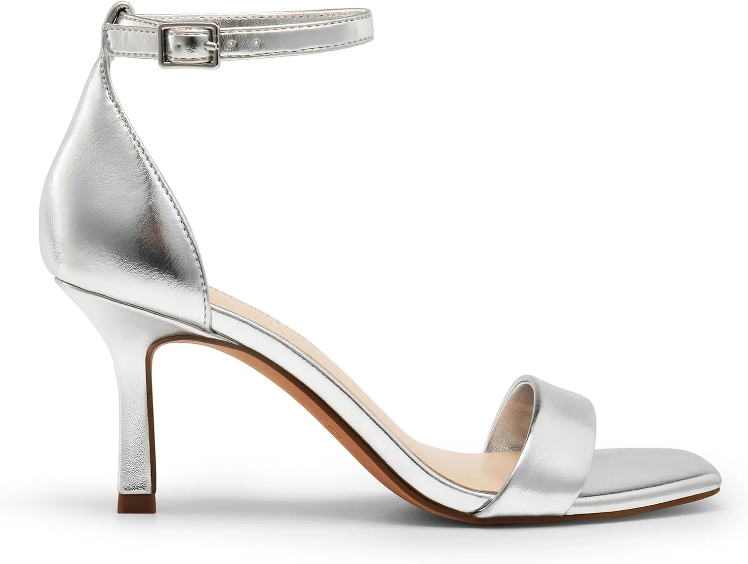 DREAM PAIRS Women's High Stilettos Open Square Toe Ankle Strap Heels Sexy Fashion Comfort Dress Shoes Wedding Bridal Pumps Heeled Sandals