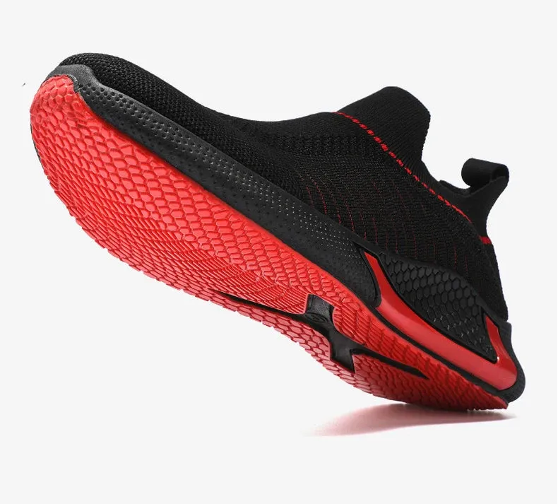 Durable Jogging Shoes: Lightweight, Breathable Men's Slip-On Sneaker