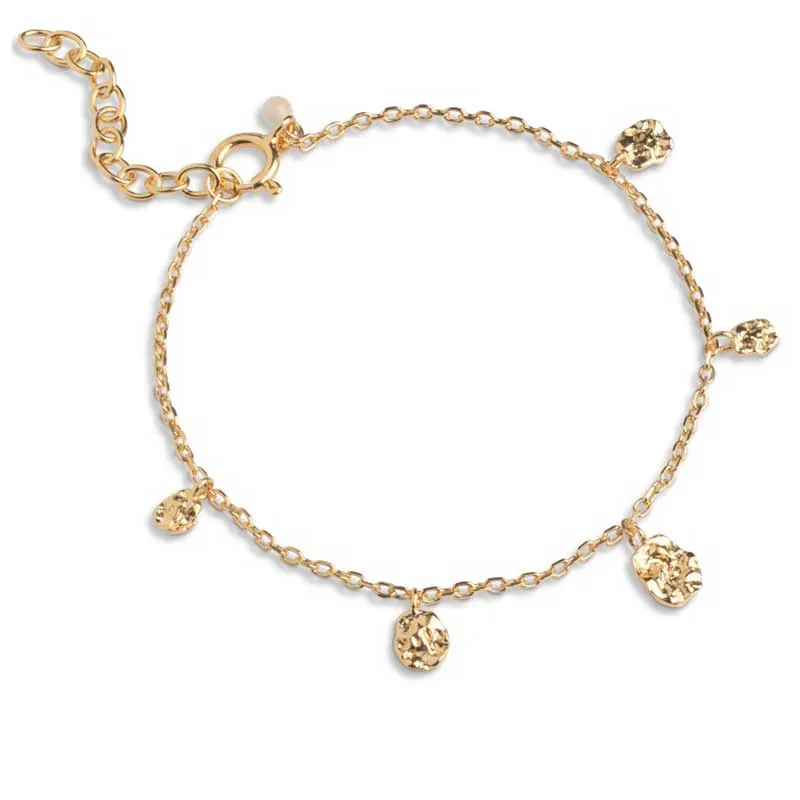 Enamel B133GM Bracelet Refined Charms Guld