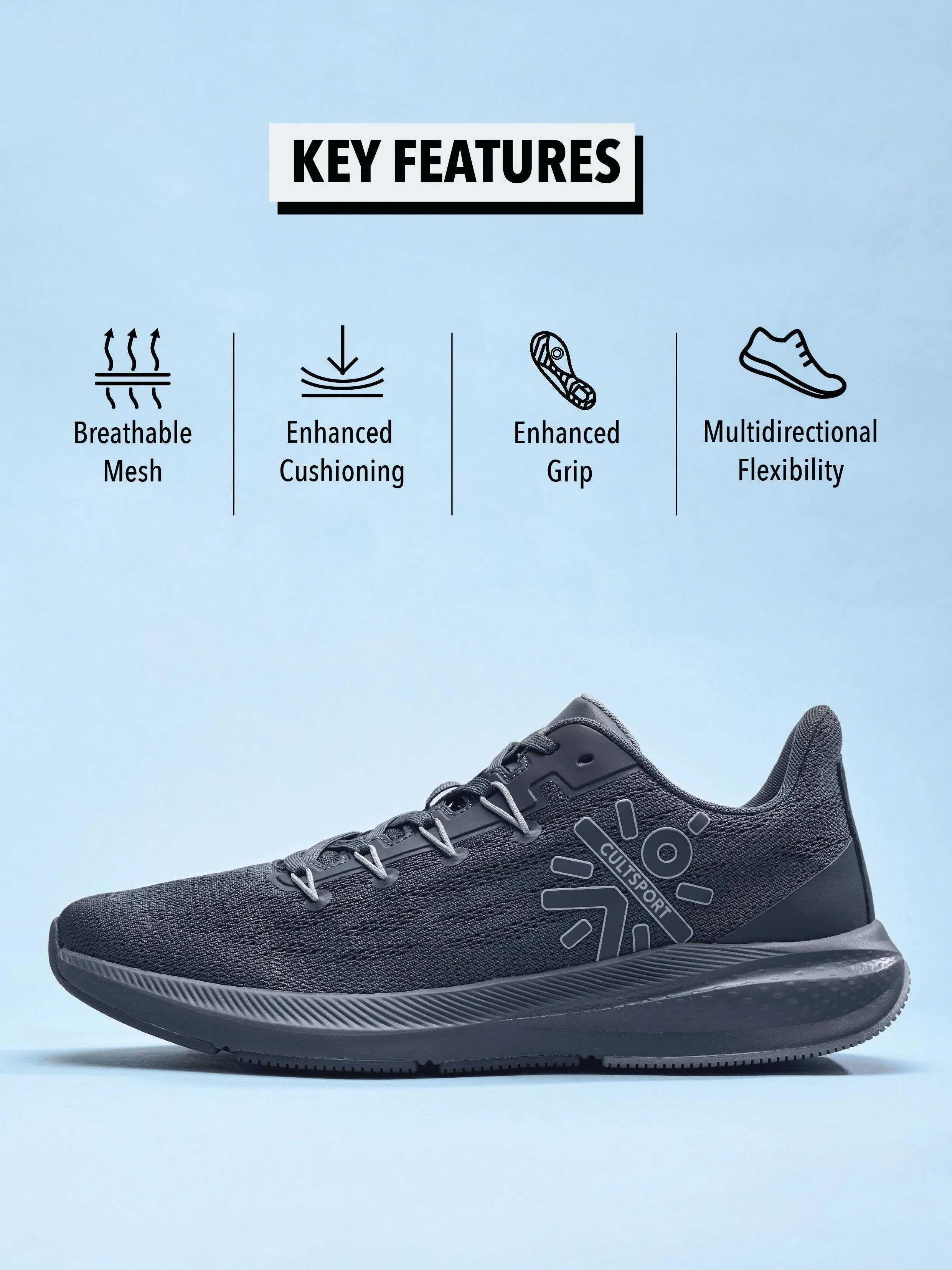 Firebird Men Running Shoes - Dark Grey