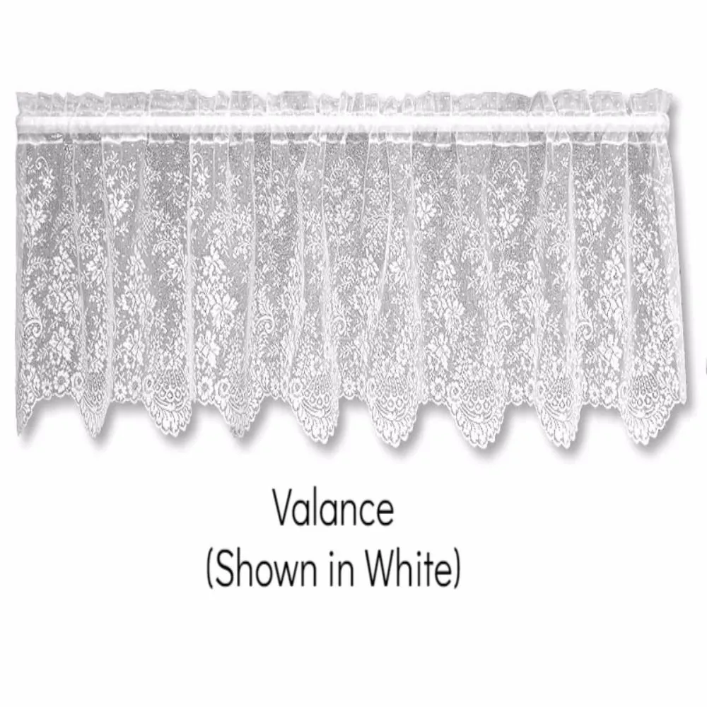 Floret Lace Tier And Valance