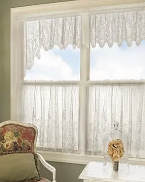 Floret Lace Tier And Valance Floret Lace Tier And Valance