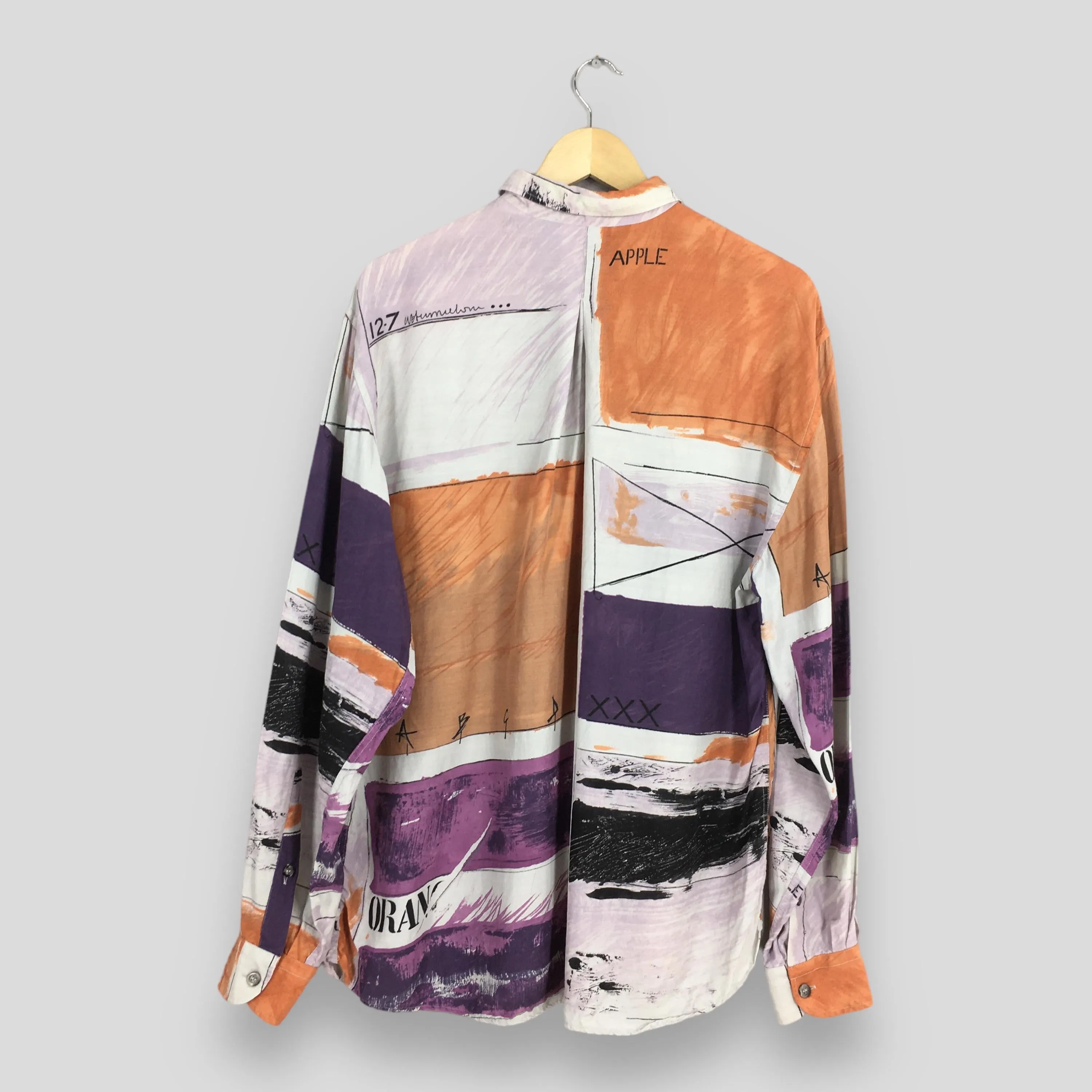 Funky Multicolor Abstract Pattern Shirt Large