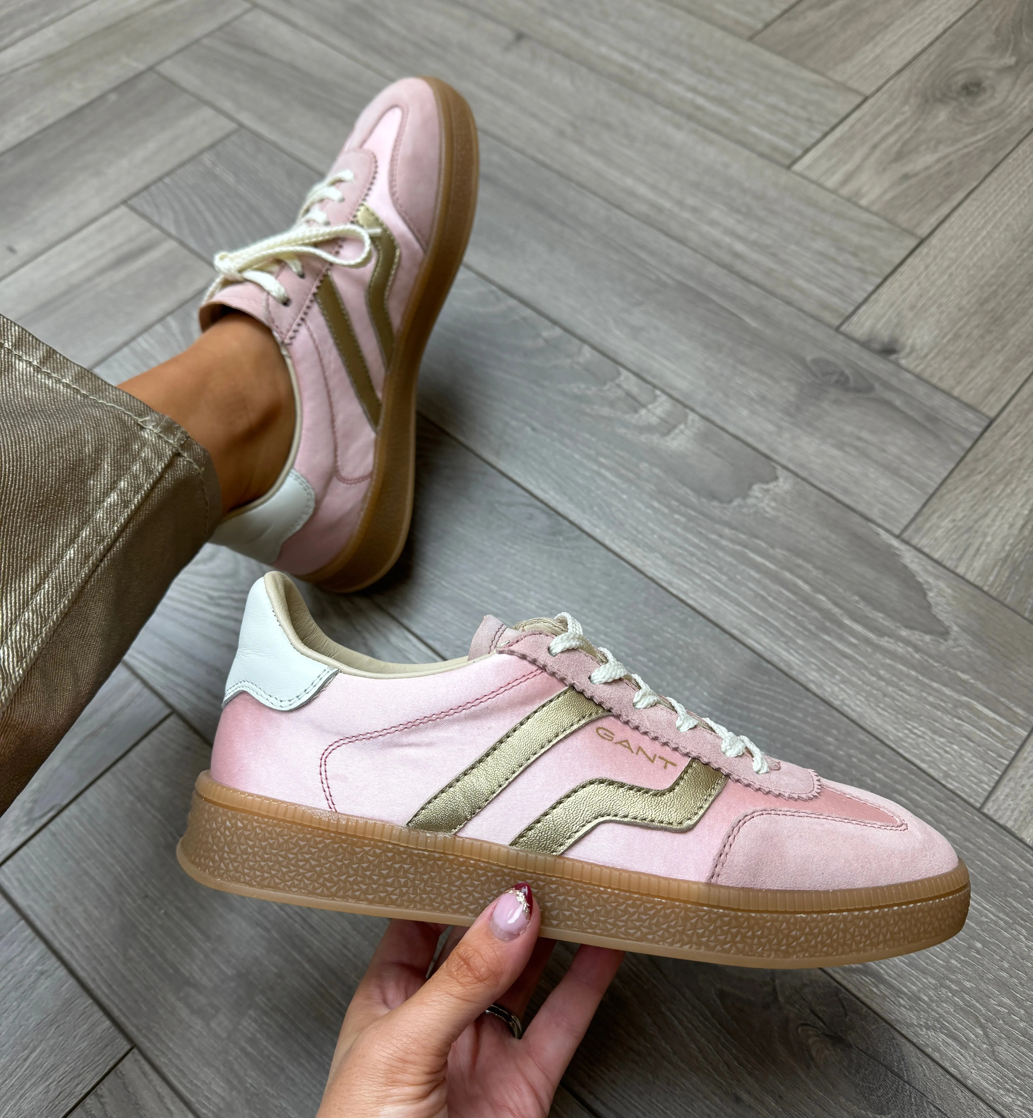 Gant (SS25) Cuzima Gum Sole Trainer With Satin Inserts - Light Pink (GT2)