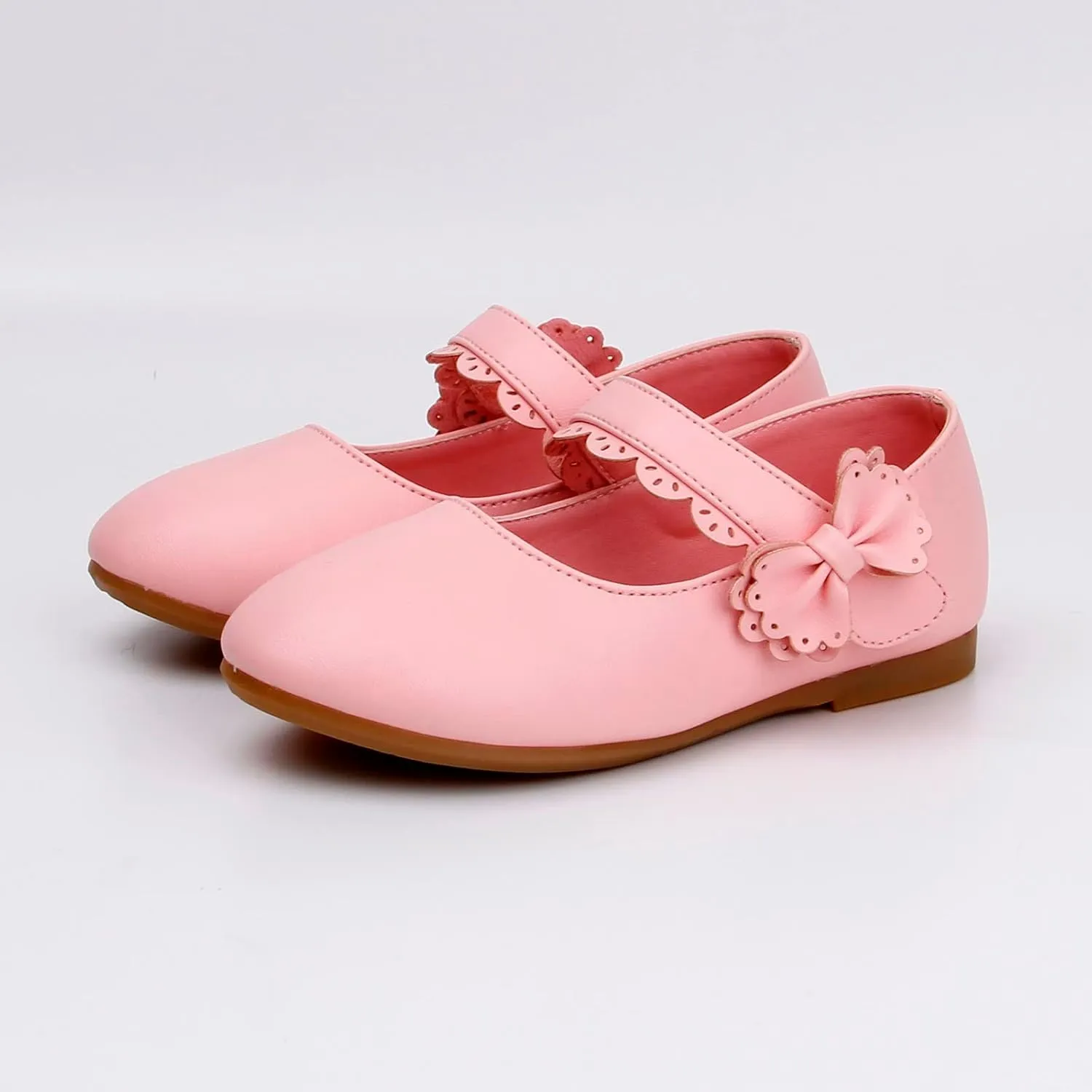 Girls Dress Shoes Toddler Flower Girl Little Kids Mary Jane Ballet Flats Bow Wedding School Party Communion Shoes