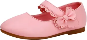 Girls Dress Shoes Toddler Flower Girl Little Kids Mary Jane Ballet Flats Bow Wedding School Party Communion Shoes