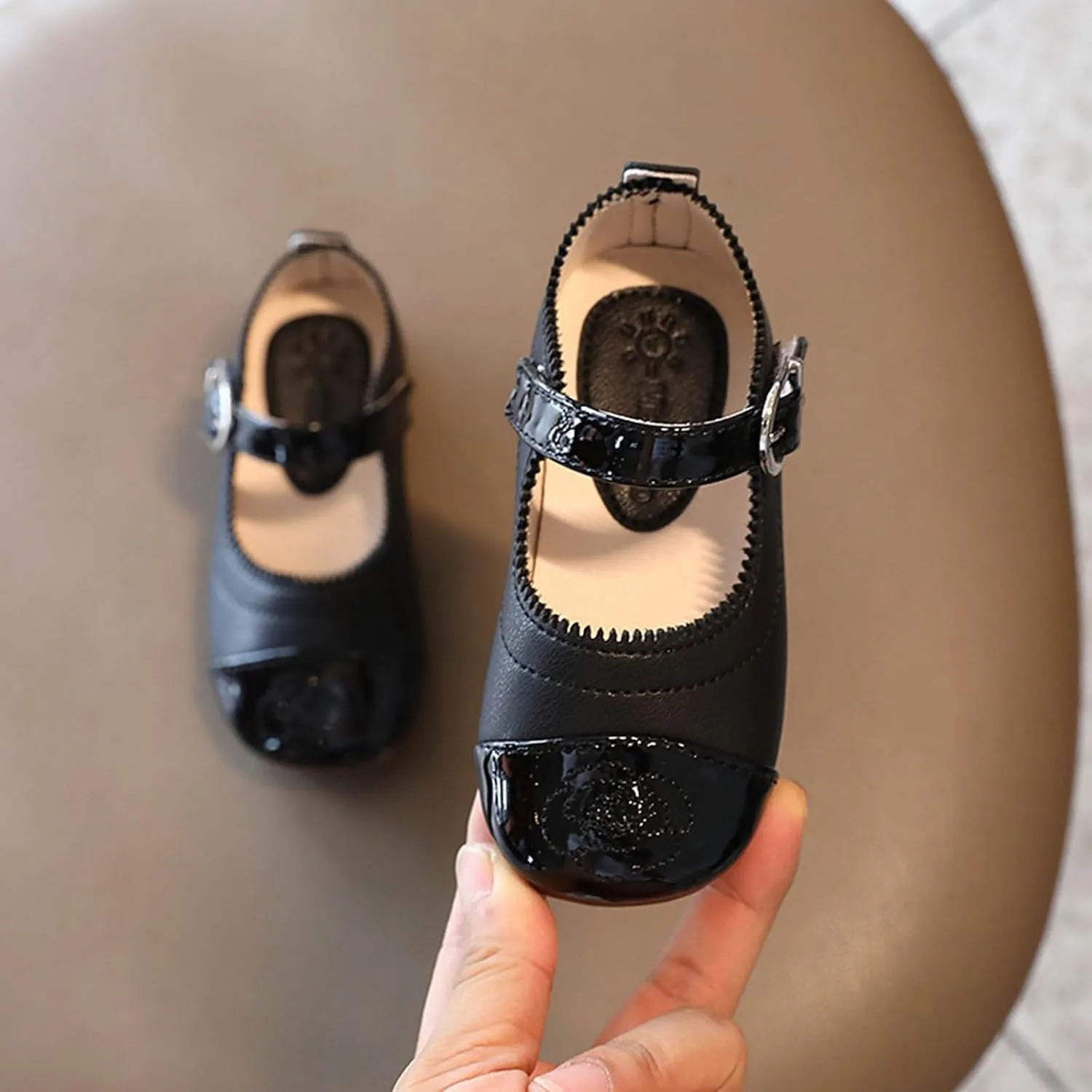 Girls School Uniform Dress Shoes Mary Jane Ballet Flats Wedding Shoes Toddler Little Kid
