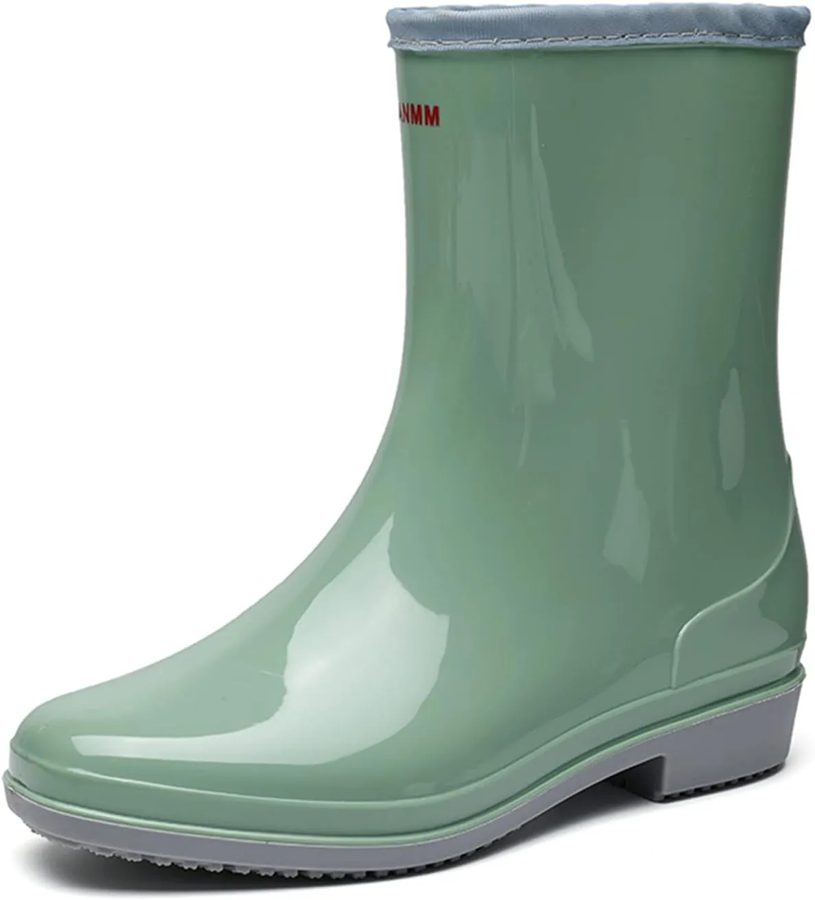 Hbeylia Tall Rain Boots For Women Waterproof Mid Calf Garden Shoes Anti-Slipping Rubber Rainboots Rain Footwear For Ladies Camp Booties For Camping Lawn Care Gardening Muck Mud Yard Work