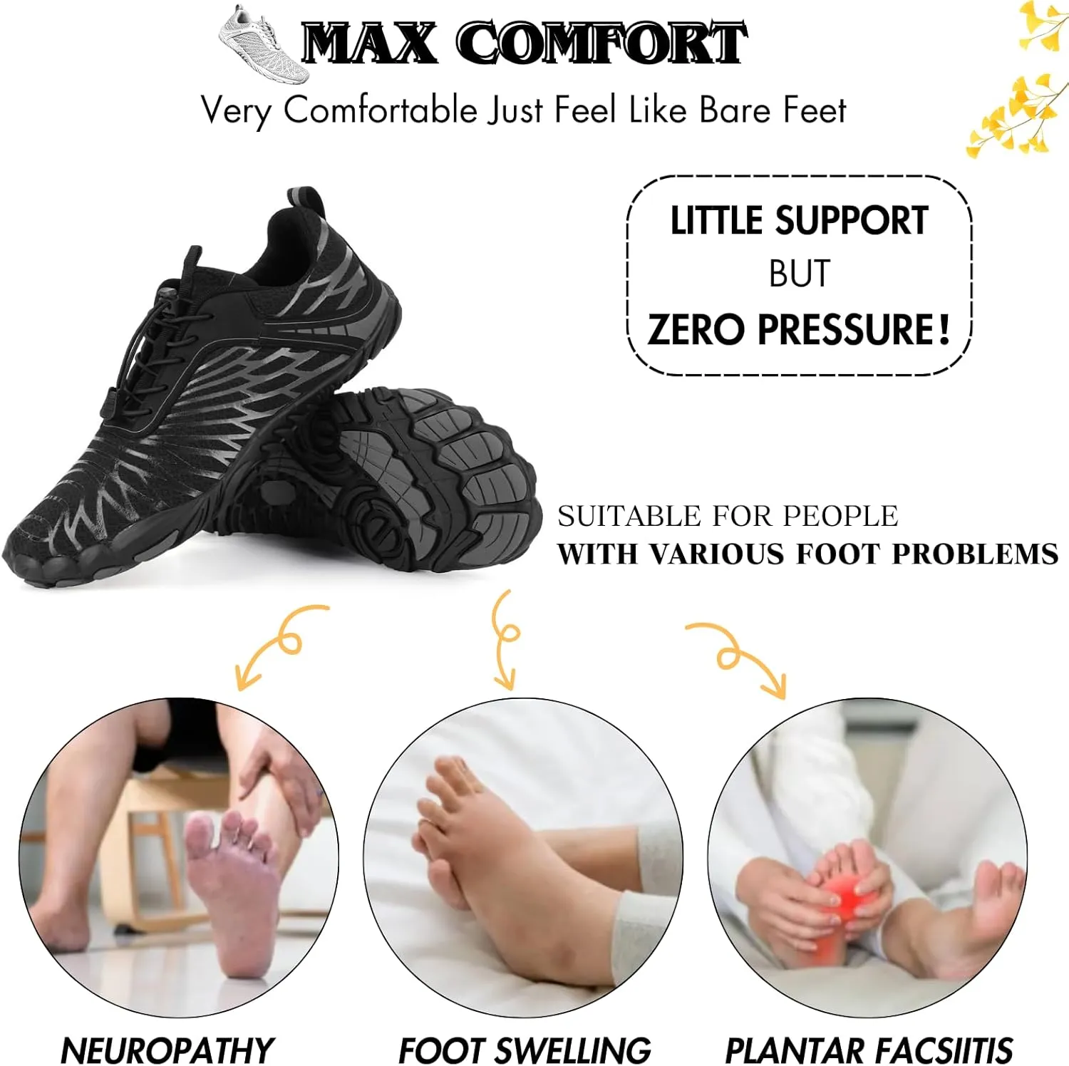 Hike Barefoot Shoes Women Men Minimalist Wide Toe Box Footwear Zero Drop Athletic Cross-Trainer Fashion Sneakers