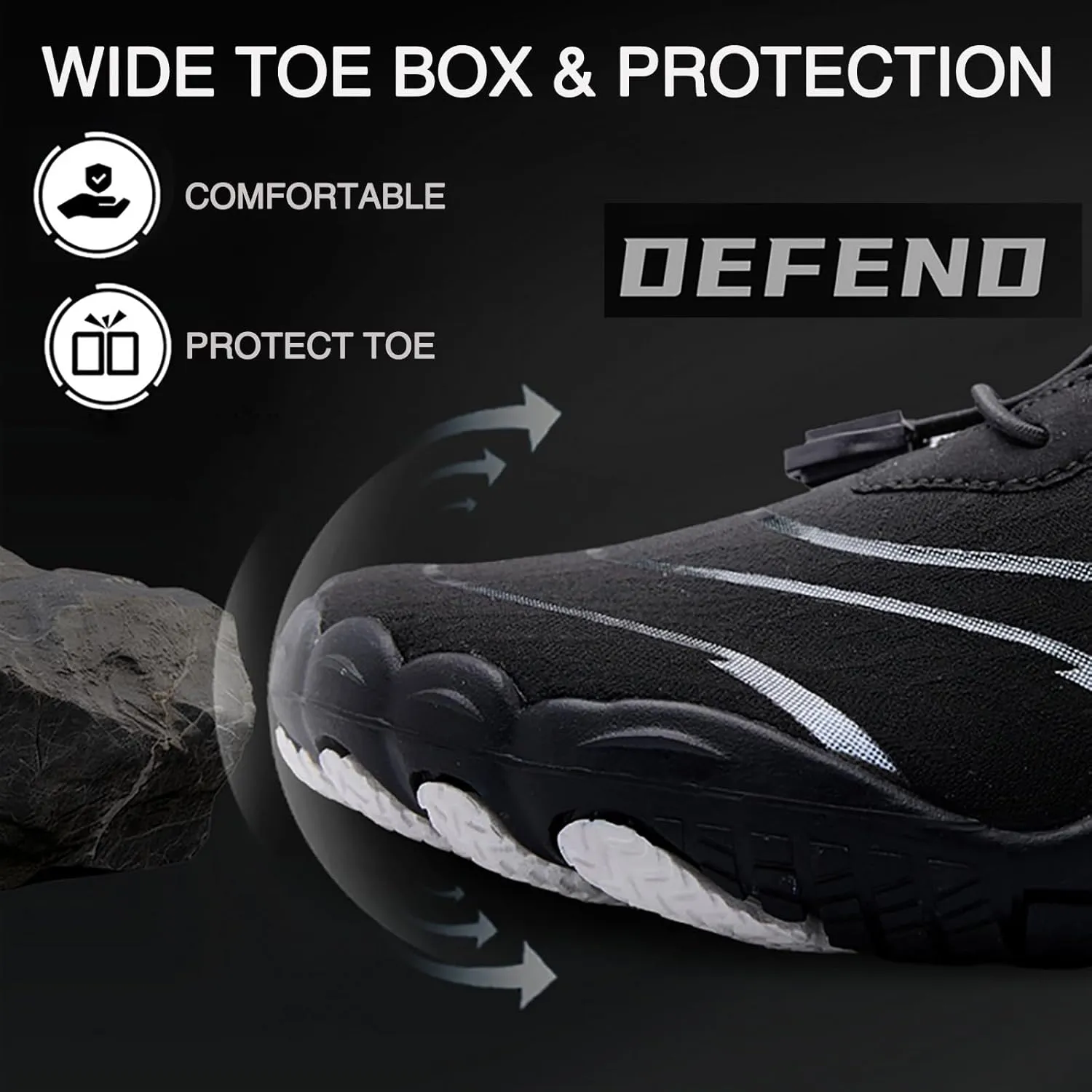 Hiking Barefoot Shoes Women Men - Wide Toe Box Footwear Zero Drop Athletic Cross Grounding Shoes, Minimalist Trainer Fashion Sneakers