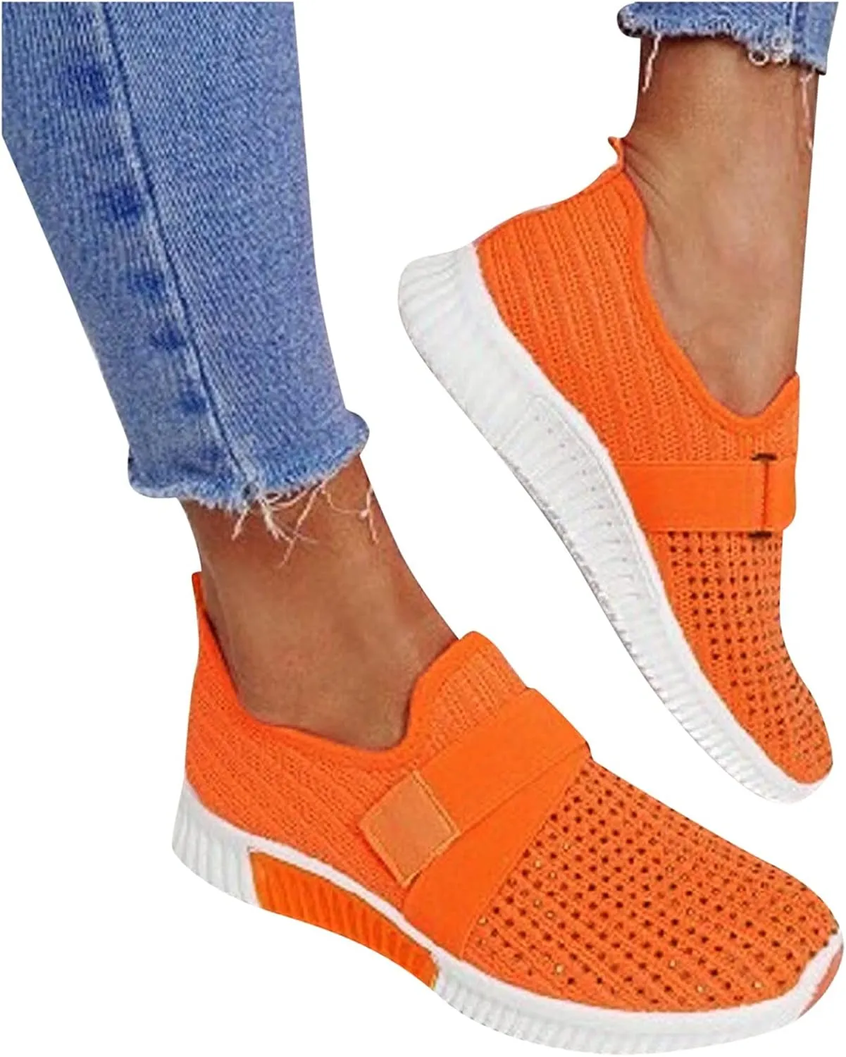 Hiking Shoes Women Women's Casual Shoes Orthopedic Sneakers for Women Walking Shoes Outdoor Walking Shoes Slip on Sock Sneakers Dressy Tennis Shoes for Women