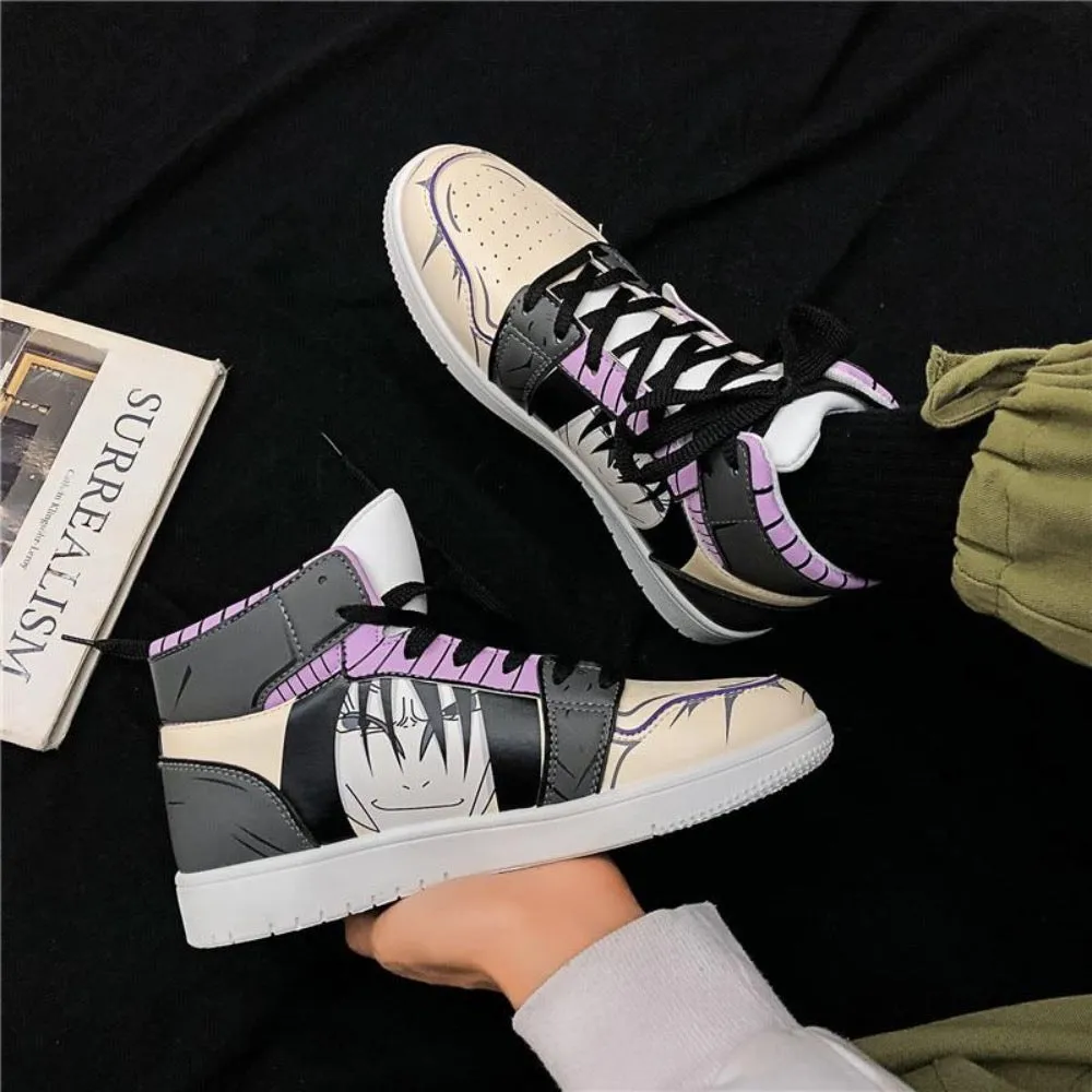 Japanese Naruto Gaara Anime Character Custom Hip Hop Sneaker Shoes For Men